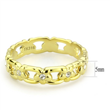 Daisy Flower Chain Link Ring