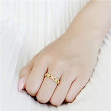 Daisy Flower Chain Link Ring