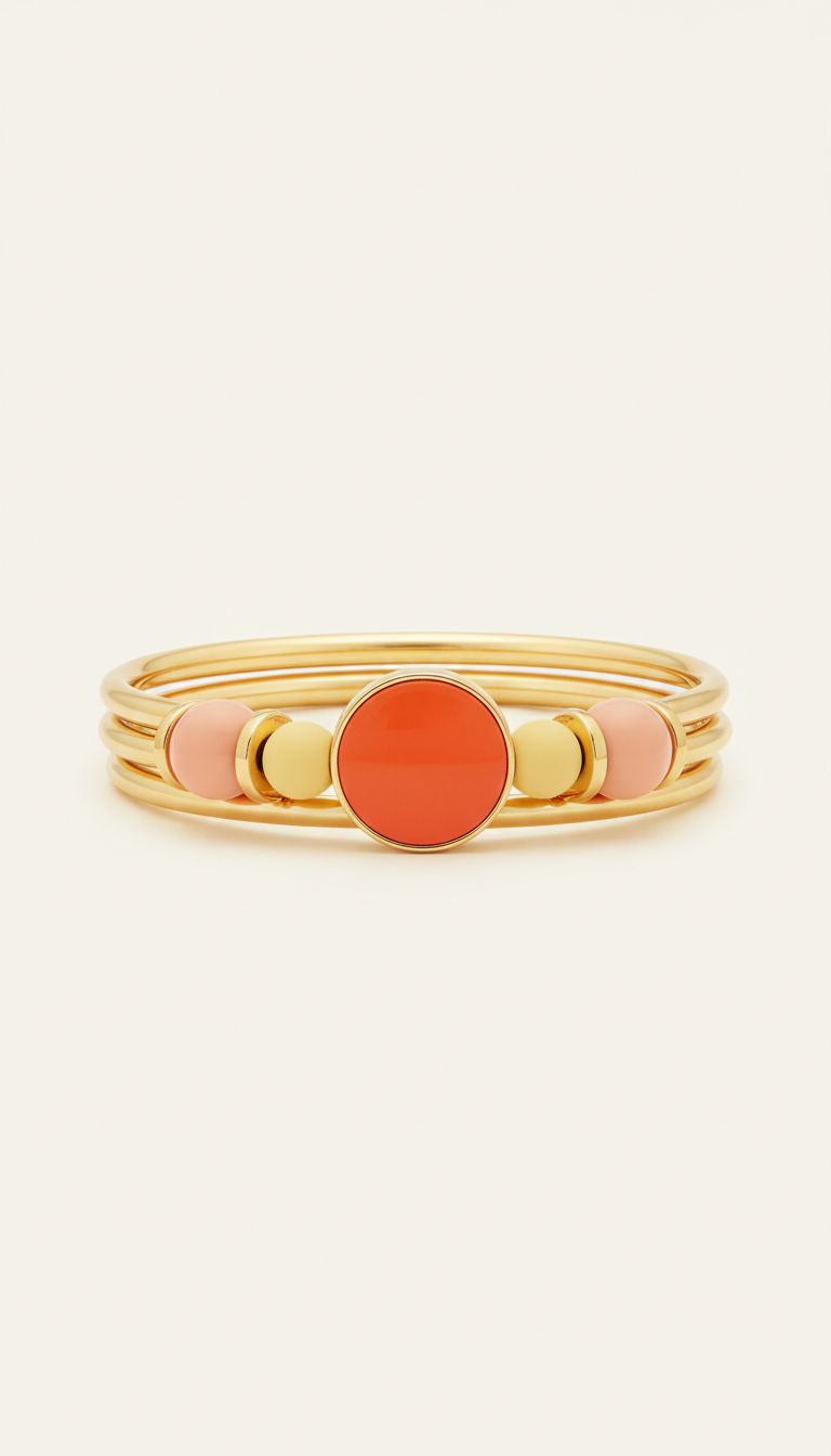 Citrus Accent Stackable Bangle