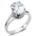 Elegant Oval Solitaire Wedding Ring