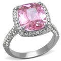 Bella Pink Cushion Cut Diamond Statement Ring