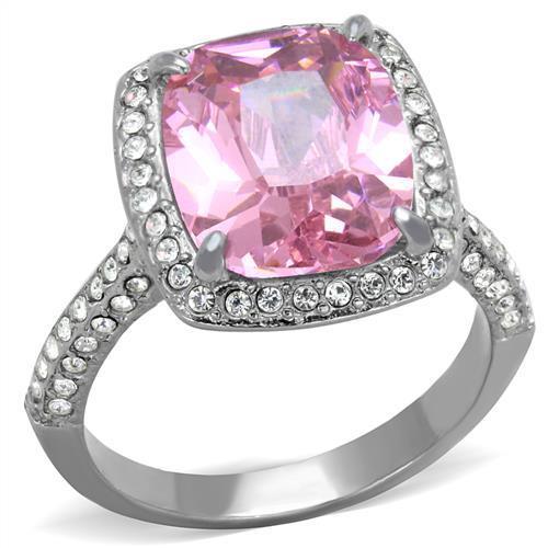 Bella Pink Cushion Cut Diamond Statement Ring