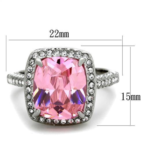Bella Pink Cushion Cut Diamond Statement Ring