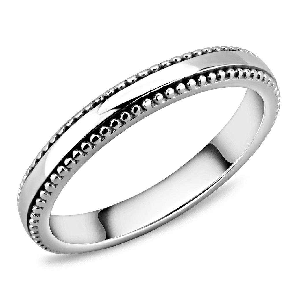 Beaded Band Ring in 316 Stainless Steel