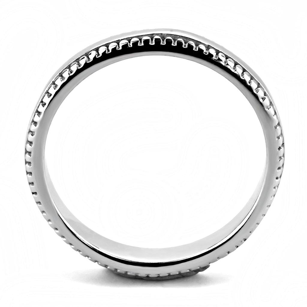 Beaded Band Ring in 316 Stainless Steel
