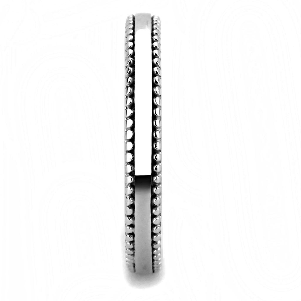 Beaded Band Ring in 316 Stainless Steel