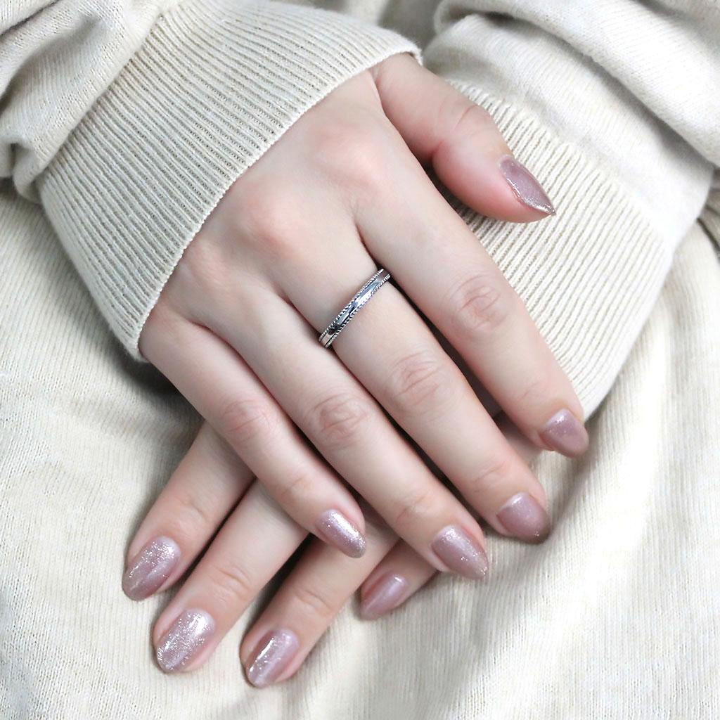 Beaded Band Ring in 316 Stainless Steel