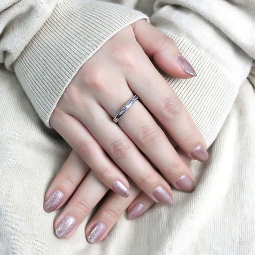 Beaded Band Ring in 316 Stainless Steel